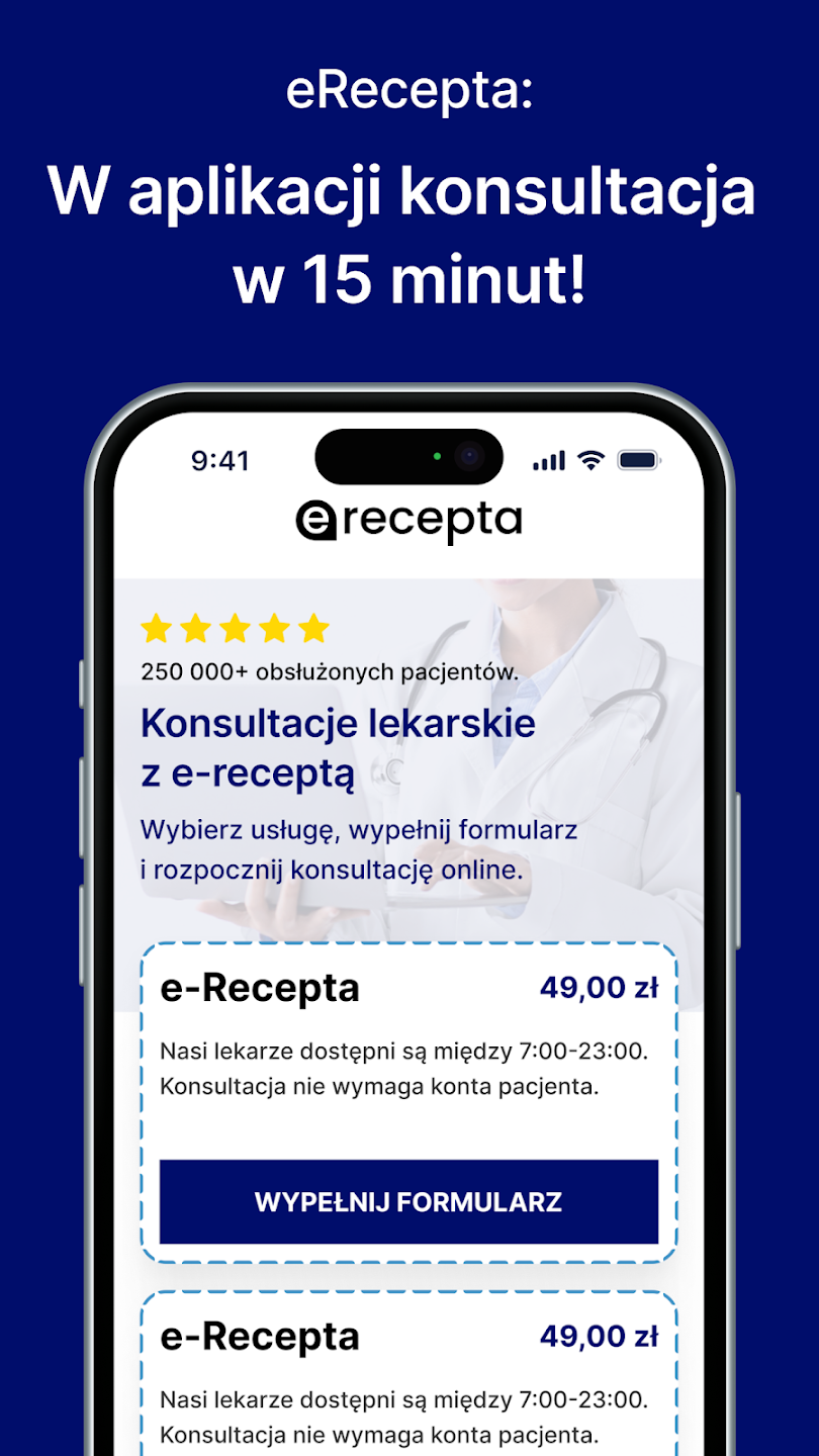 E-recepta.info.pl – podgląd aplikacji