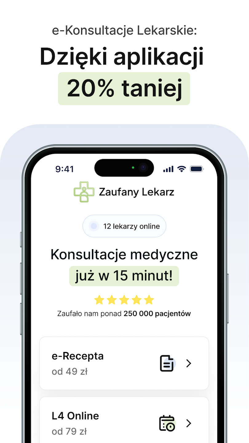 ZaufanyLekarz – podgląd aplikacji